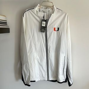 University of Miami Climaproof wind breaker. Unisex. New never worn
